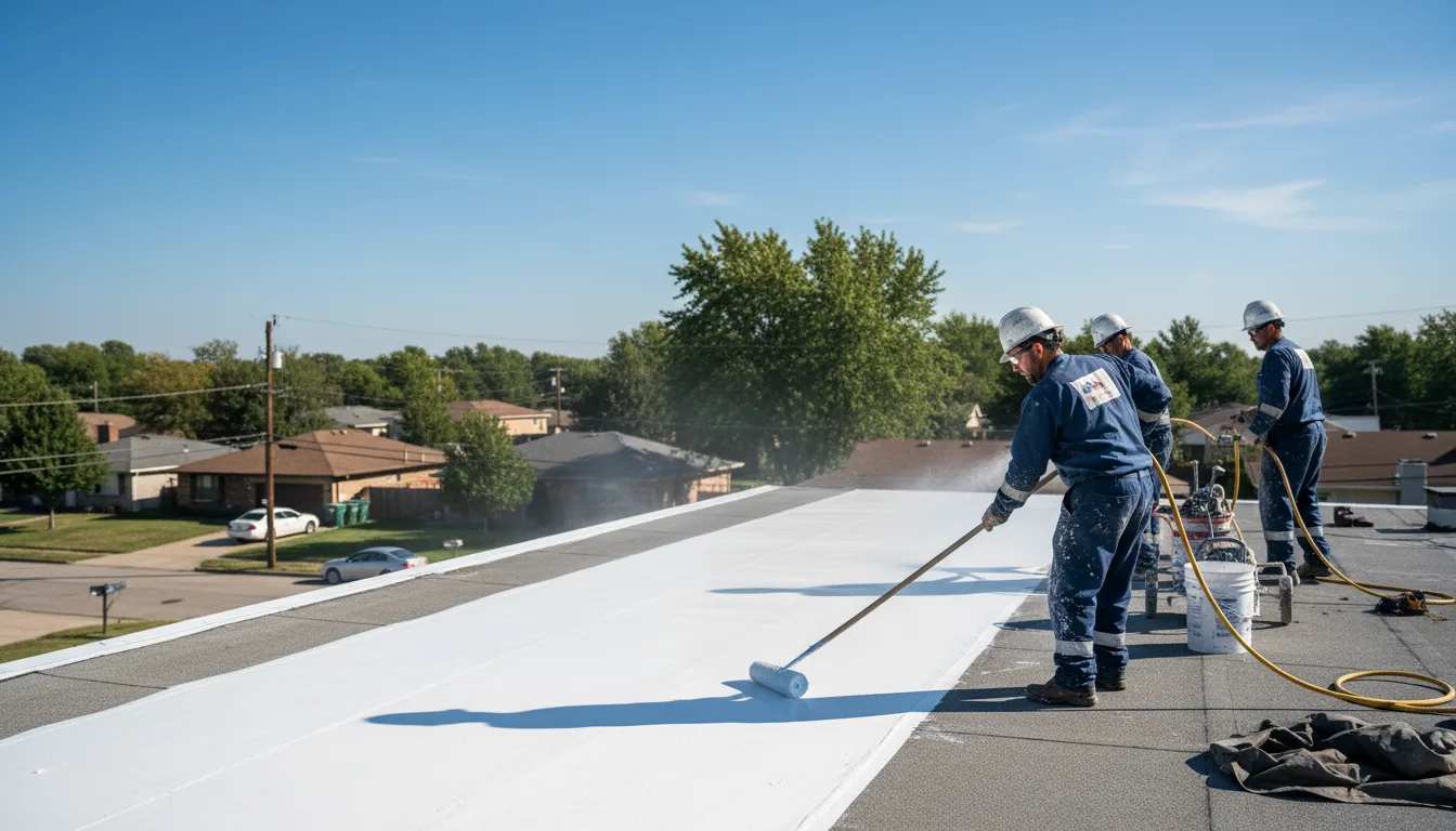 Commercial roof coating in Alexander, AR near me